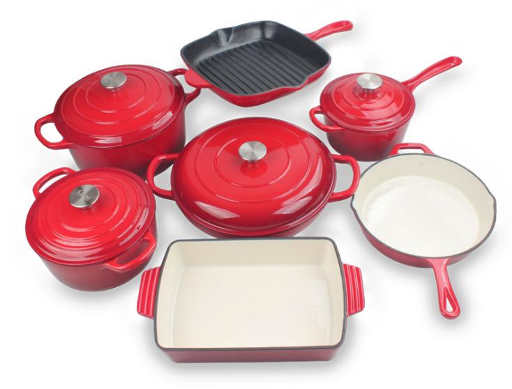 Cast Iron Pots Cookware Set