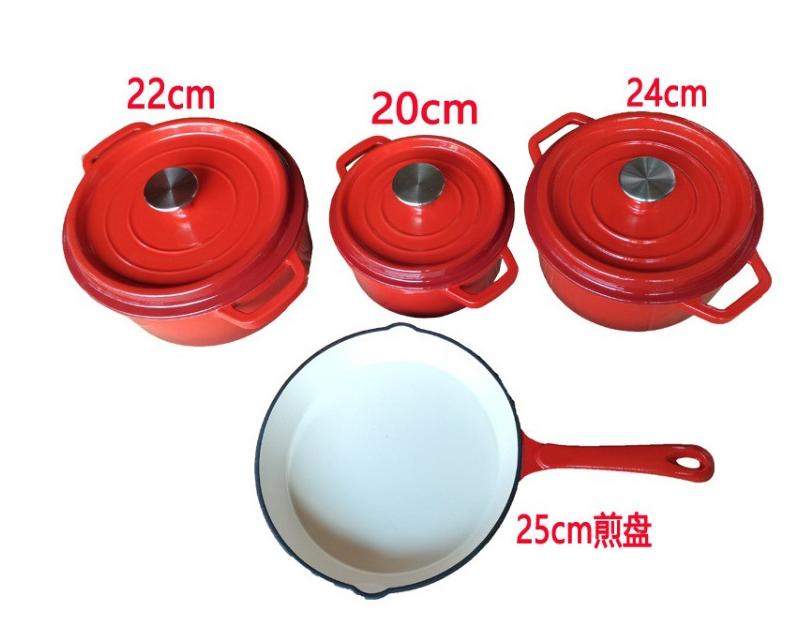 OEM Color and Size Cast Iron Enamel pot Dutch Oven