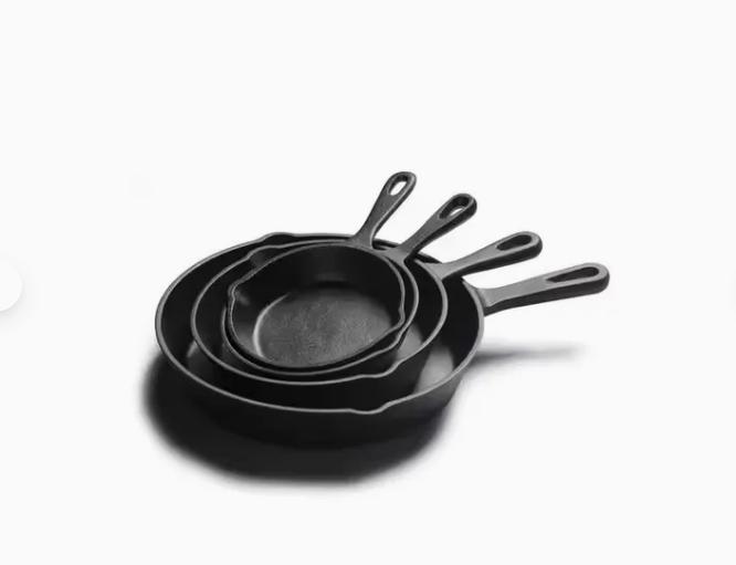 Pre-Seasoned Cast Iron Round Skillet Frying Pan