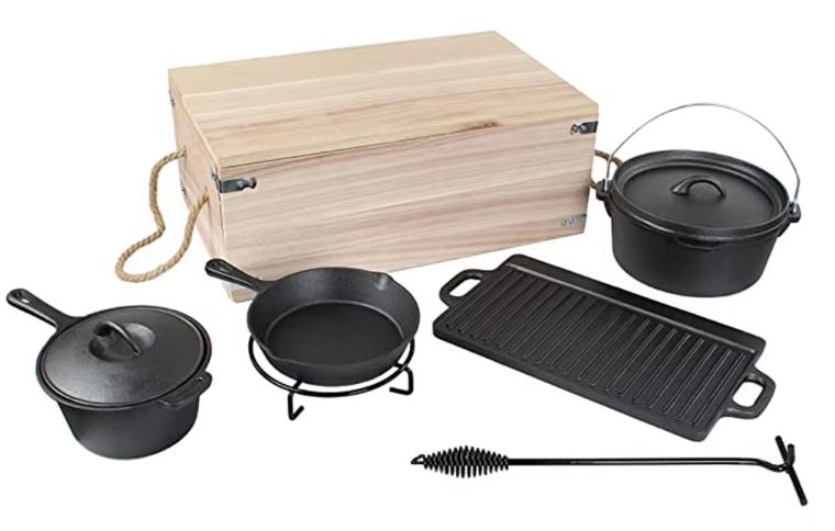 Outdoor Picnic Cast Iron Camping Cookware Sets