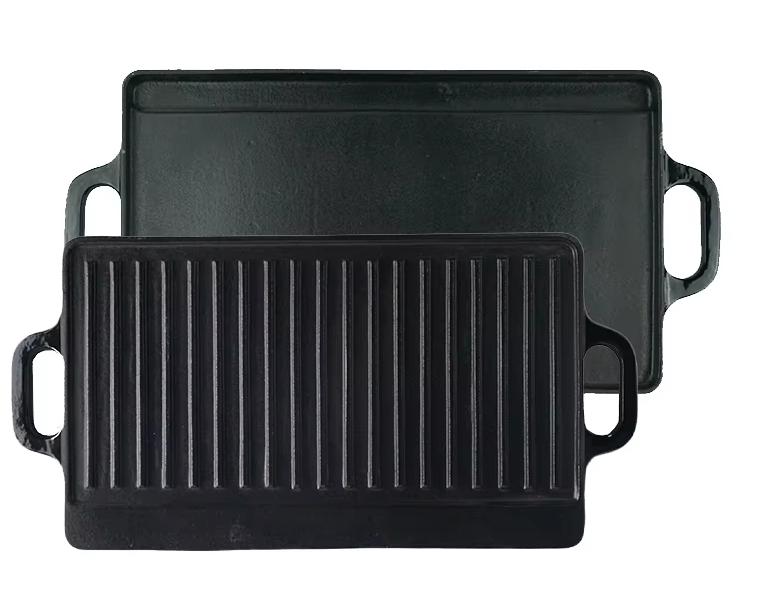 Reversible Pre-seasoned Cast Iron Grill and Griddl
