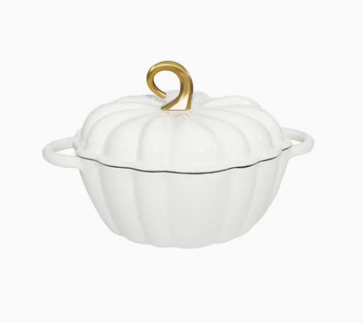 New Design Enamel Cast Iron Pumpkin Pot Dutch